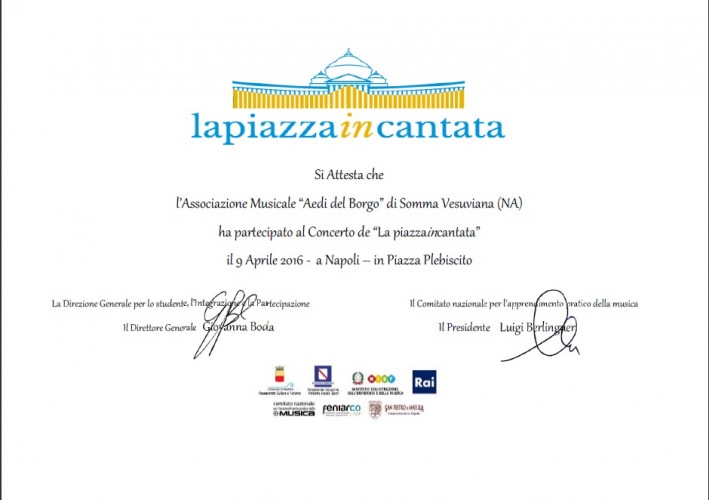 Attestato partecipazione Lapiazzaincantata